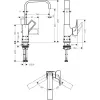 Смеситель для умывальника Hansgrohe Metropol с донным клапаном Push-Open (74511000)- Фото 2